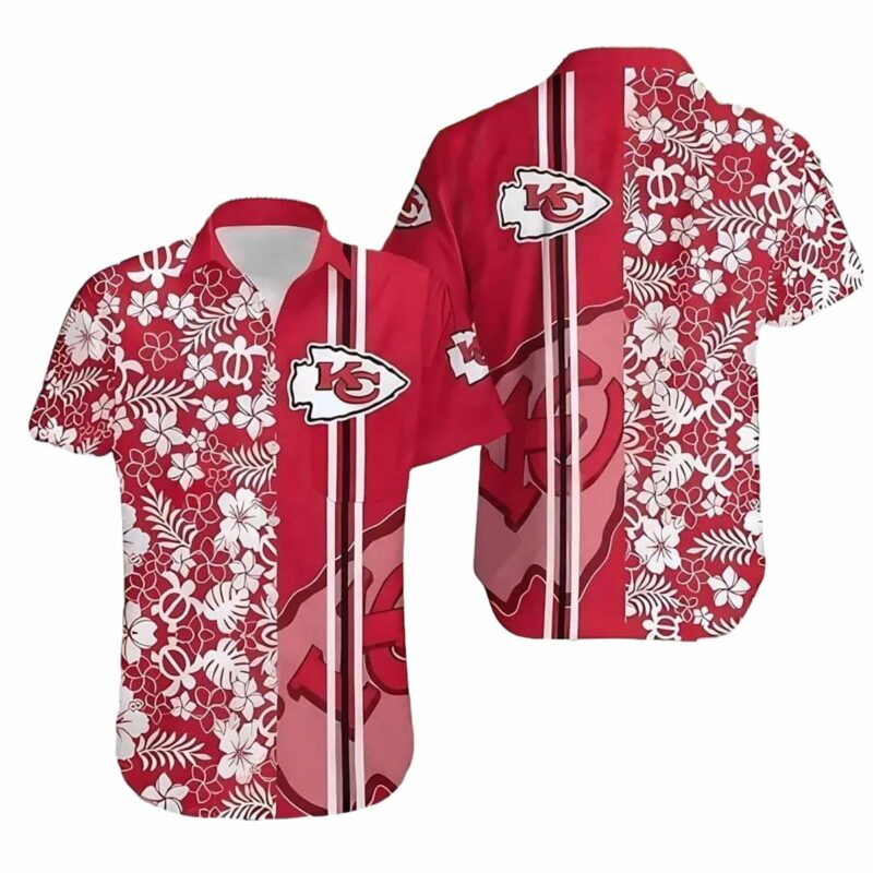 Tropical Chiefs Red Floral Hawaiian Shirt